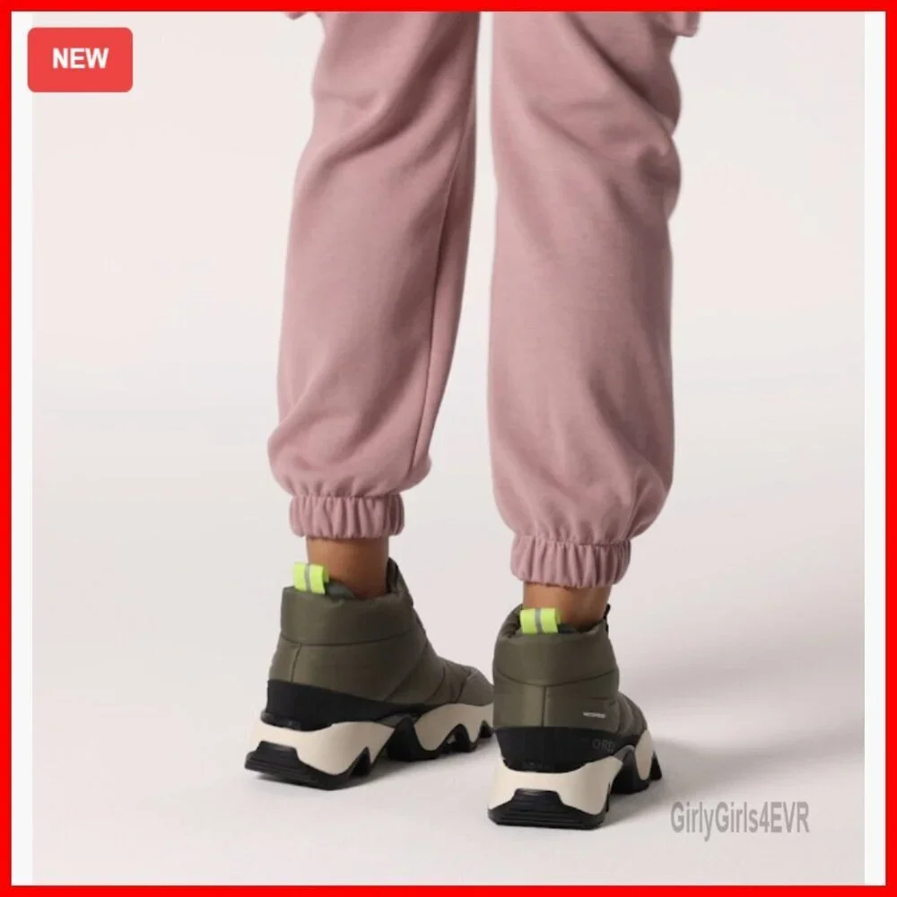 Waterproof Zip-Up Snow Boots with Fleece Lining, Rubber Outsole